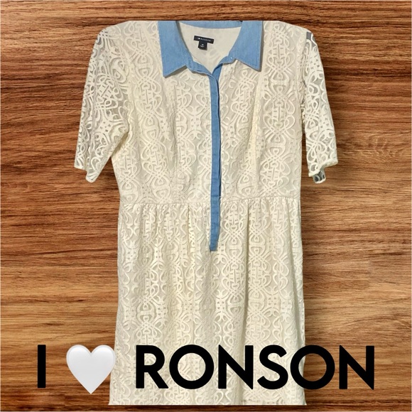 I Heart Ronson Dresses & Skirts - I 🤍 RONSON White Lace Dress S 16